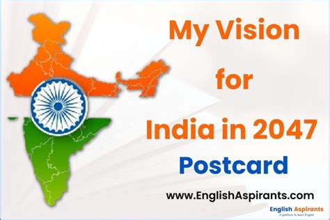 My Vision For India In 2047 Postcard Writing 2022