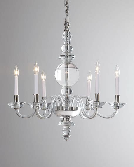 Polished nickel linear chandelier 10 by schwung dimensions: Visual Comfort George II Large 6-Light Polished-Nickel ...