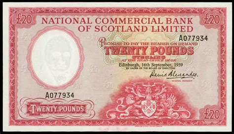 1.2 tradition, erfahrung und modernes banking. 20 Pound Sterling Note 1959 National Commercial Bank of ...