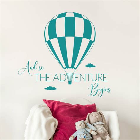 Do i have soot on my face? And So The Adventure Begins Quote Wall Decal Sticker By Sir Face Graphics | notonthehighstreet.com