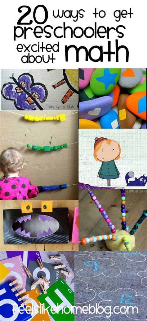 20 Ways to Get Preschoolers Excited About Math