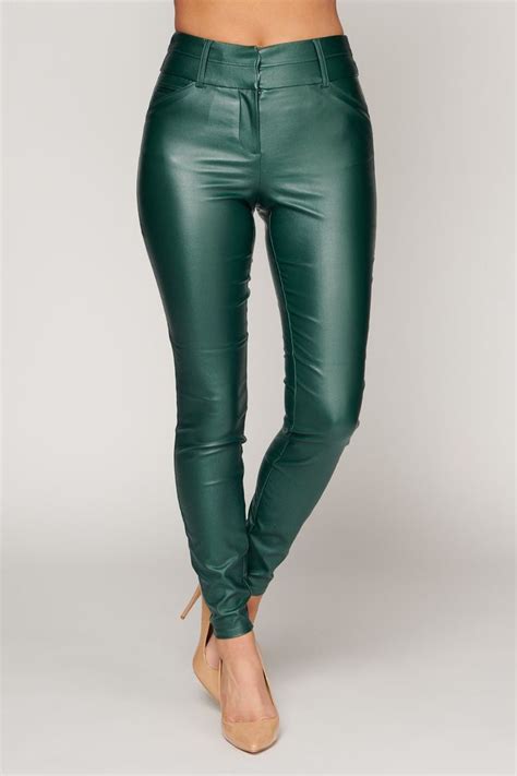 what you do to me faux leather pants hunter green faux leather pants outfit leather pants
