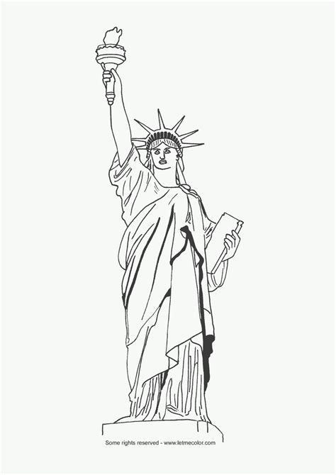 Statue Of Liberty Clipart Outline Pin The Clipart You Like