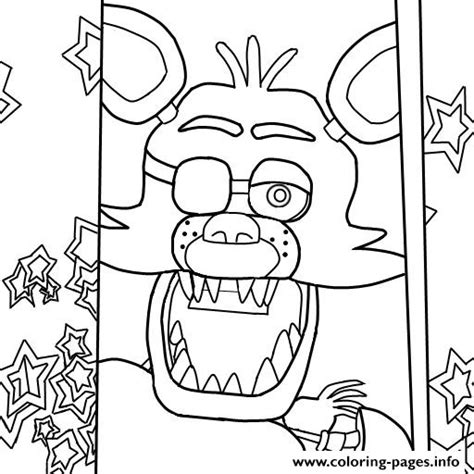 Five Nights At Freddys Fnaf Foxy To Color Coloring Pages Printable