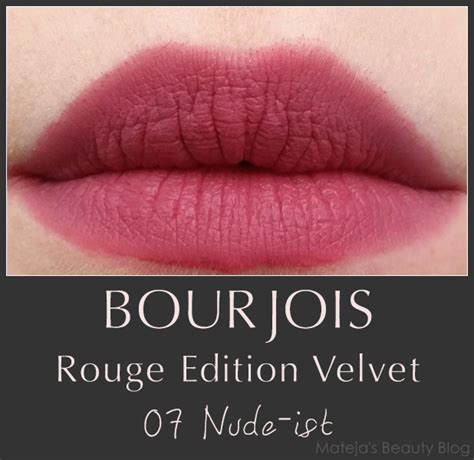 Bourjois Rouge Edition Velvet 07 Nude Ist Matejas Beauty Blog