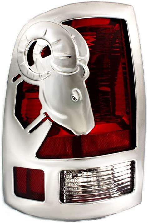 Chrome Tail Light Cover For 2009 2010 Dodge Ram 2500 Mouldings And Trim