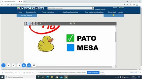 Liveworksheets Crear Ficha Interactiva Youtube