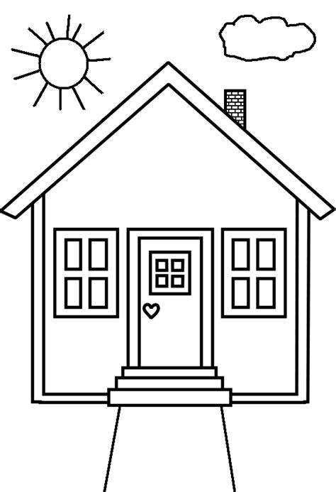 House Coloring Pages To Download And Print For Free