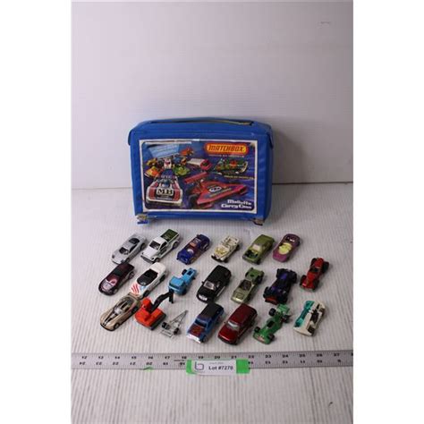 Matchbox Toy Car Case And Cars