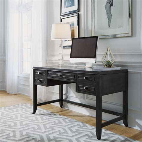 Strike gold and achieve success with the helston desk. 5th Avenue Gray Sable Executive Writing Desk | Home styles ...