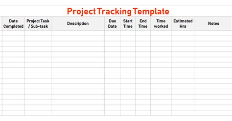 8 Project Tracking Template Excel Template Guru