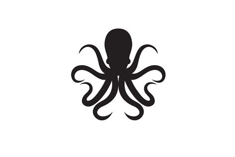 Octopus Silhouette Logo Design Vector Gráfico Por Sore88 · Creative Fabrica