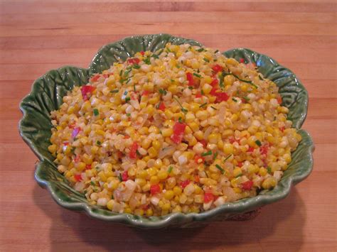 Sautéed Fresh Corn With Onions And Sweet Peppers And