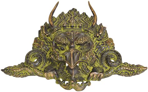 Tibetan Buddhist Garuda Wall Hanging Mask Exotic India Art