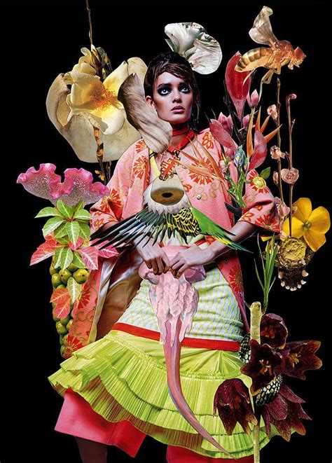 Funky Floral Collage Editorials Eclectic Magazine Fashion Editorial