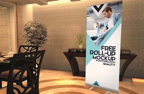 Free Roll Up Banner Mockup Free Mockup World