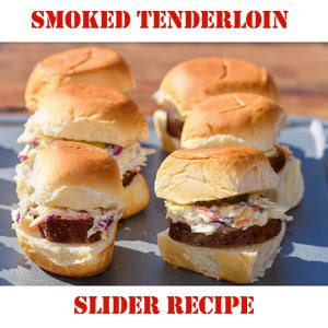 Check out this delicious recipe for pork tenderloin wrapped in pancetta from weber—the world's number one authority in grilling. Smoked Pork Tenderloin Slider Recipe | BBQ Blvd