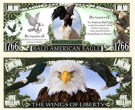 Our Bald American Eagle Dollar Bill 2 Bills Ebay
