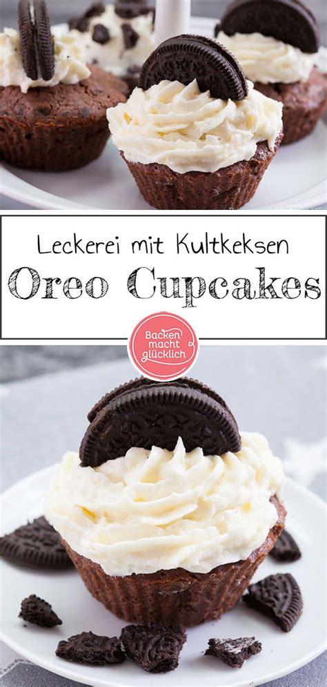 Also sehr flach der kuchen. Einfache Oreo-Cupcakes | Backen macht glücklich | Rezept ...