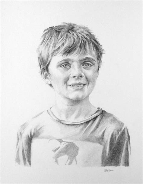 Child Portrait Capturing Moments Drawing Commission Kelly Barnes