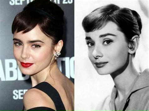 Lily Colins E Audrey Hepburn Lilly Collins Lily Jane Collins