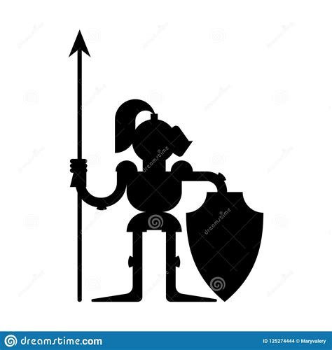 Medieval Knight Silhouette