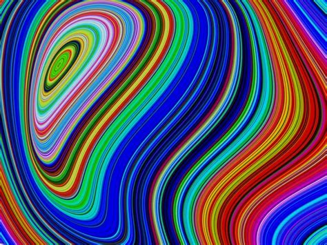 Abstract Rainbow Layer Stripped Spiral Background Stock Photo By