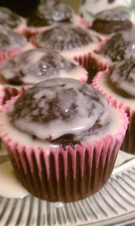 A stunning dark chocolate mousse cake filled with layers of raspberry compote, vanilla bean crème… • see 1,334 photos and videos on their profile. Chocolate pudding filled cupcakes with vanilla glaze on ...