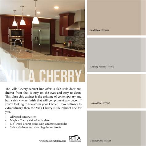 7 paint colors we're loving for kitchen cabinets in 2020. Cherry kitchen cabinets in a thoughtful design work hard ...