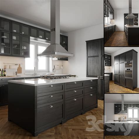 Join the grabcad community today to gain access and download! 3d models: Kitchen - IKEA LERHYTTAN