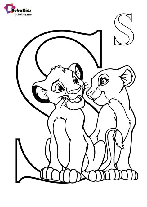 Bubblegum coloring pages coloring pages, printable coloring sheets, coloring sheets bublegum. Simba Letter S Coloring Page for Toddler Bubakids ...
