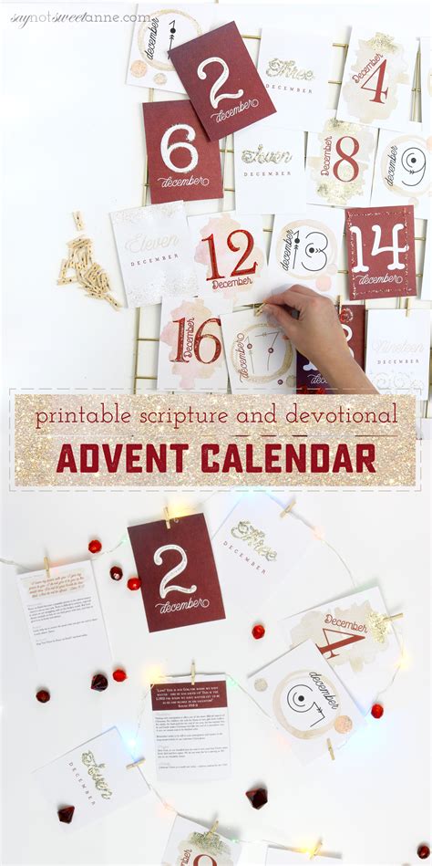How To Make A Beautiful And Meaningful Printable Advent