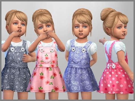 Pin By Haneul K On Ts4 Bambini Sims 4 Toddler Cc 8 Pics Clothes And