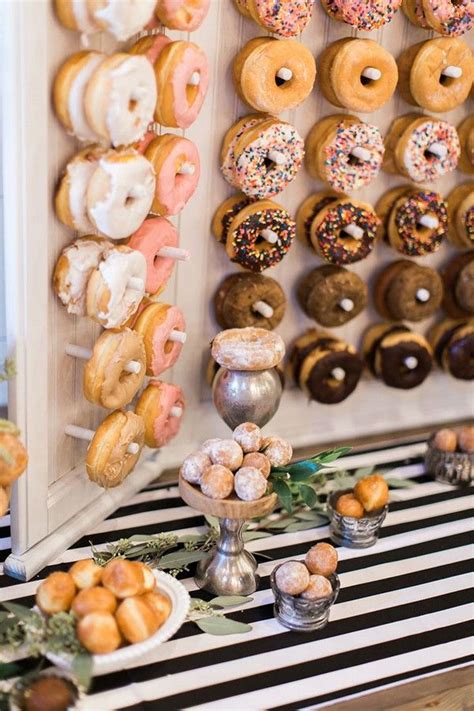 trending 20 perfect wedding donuts display ideas with images wedding cake table wedding