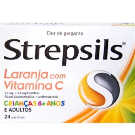 Strepsils Con Vitamina C 24 Naranja