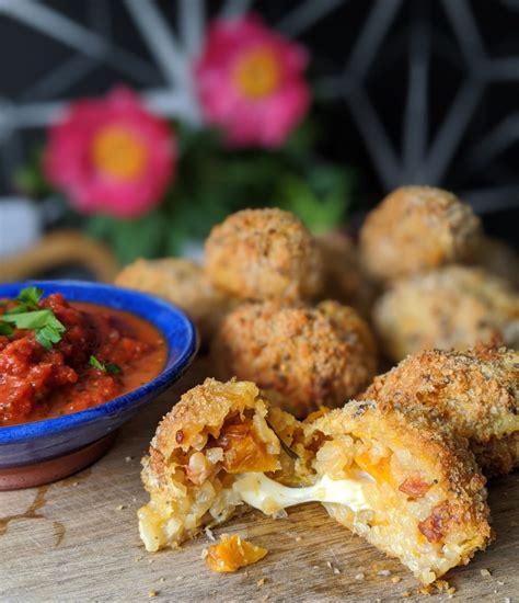 Baked Arancini With Melting Mozzarella Centres Gluten Free Recipe