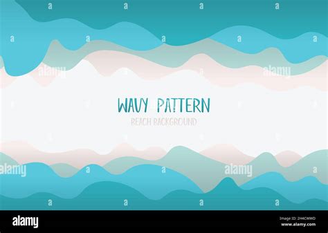 Abstract Wavy Pattern Design Minimal Gradient Template Overlapping