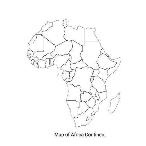 Mapa De áfrica Regiones De áfrica Mapa Político Con Países Individuales