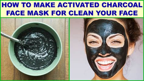 Use black felt and elastic to make robin's mask. How To Make Activated Charcoal Face Mask For Clean Your ...