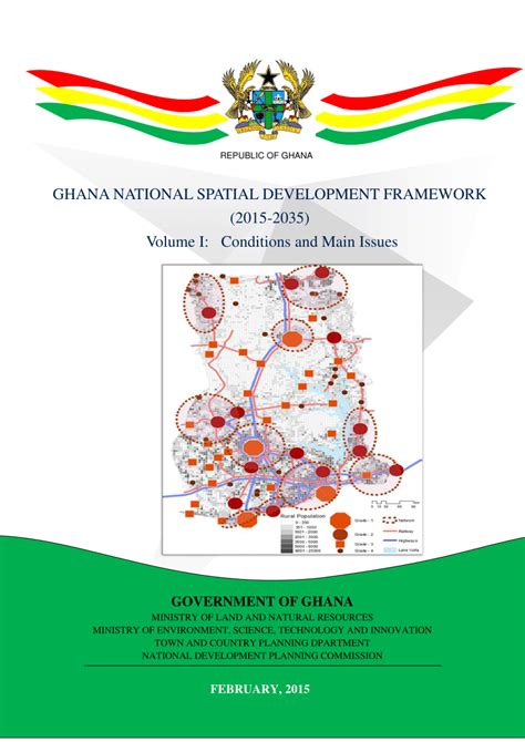 Pdf Ghana National Spatial Development Framework 2015 2035 Volume I