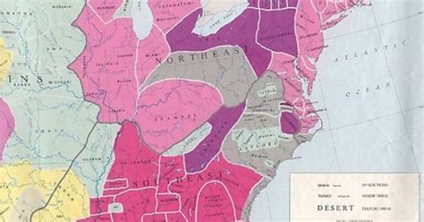 Early Indian Tribes Culture Areas And Linguistic Stocks Of The