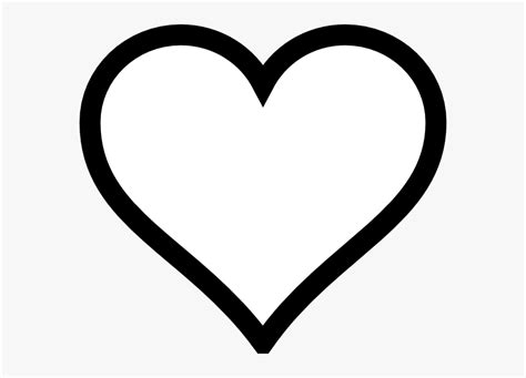 Best Photos Of Heart Outline Printable Heart Cartoon Black And White