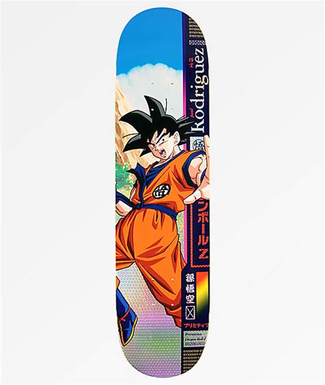 Sign up for news, alerts and coupon codes free shipping on orders over 75.00 🇺🇸 Primitive x Dragon Ball Z PRod Goku 8.0" Skateboard Deck | Zumiez