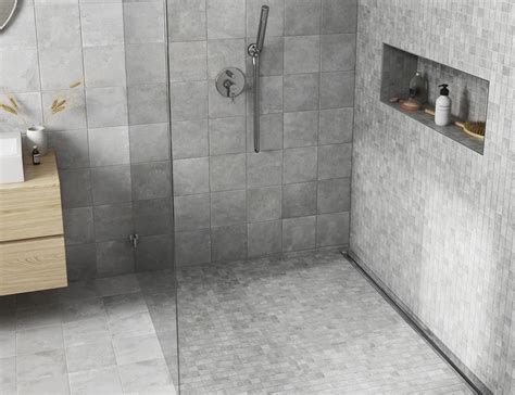 Glasmozaïek tegels en keramische mozaïek tegels direct uit voorraad leverbaar. Luc van den Berg | Tegels & Sanitair | Caprice vloer & wandtegel beton grijs & mozaiek tegel grijs