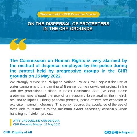 Chr Philippines On Twitter During Peaceful Protests Police Officers