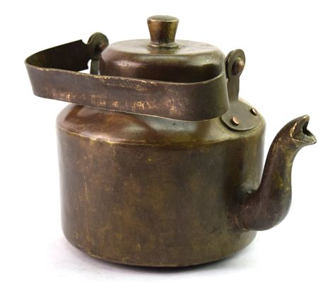 Old Fashioned Vintage Brass Tea Milk Kettle Indian Kitchen Etsy