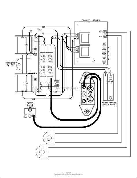 generac  amp automatic transfer switch wiring diagram