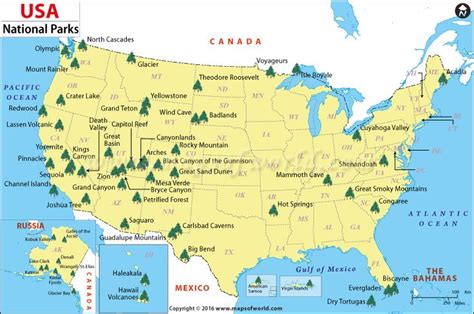 Us National Parks Map National Parks Map National Parks Usa