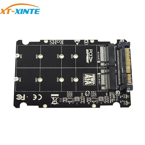For NGFF M SSD M Key To U Adapter In M For NVMe SATA Bus To PCI Express X X U SFF
