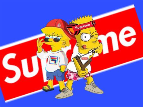 Cool Bart Simpson Supreme Wallpapers Bigbeamng
